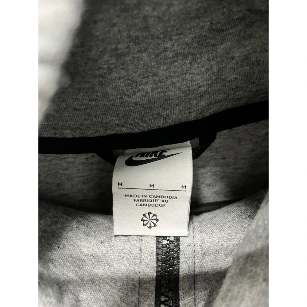 Nike Tech‎ Fleece NSW Hoodie Mens Medium Heather/black Performance Knit